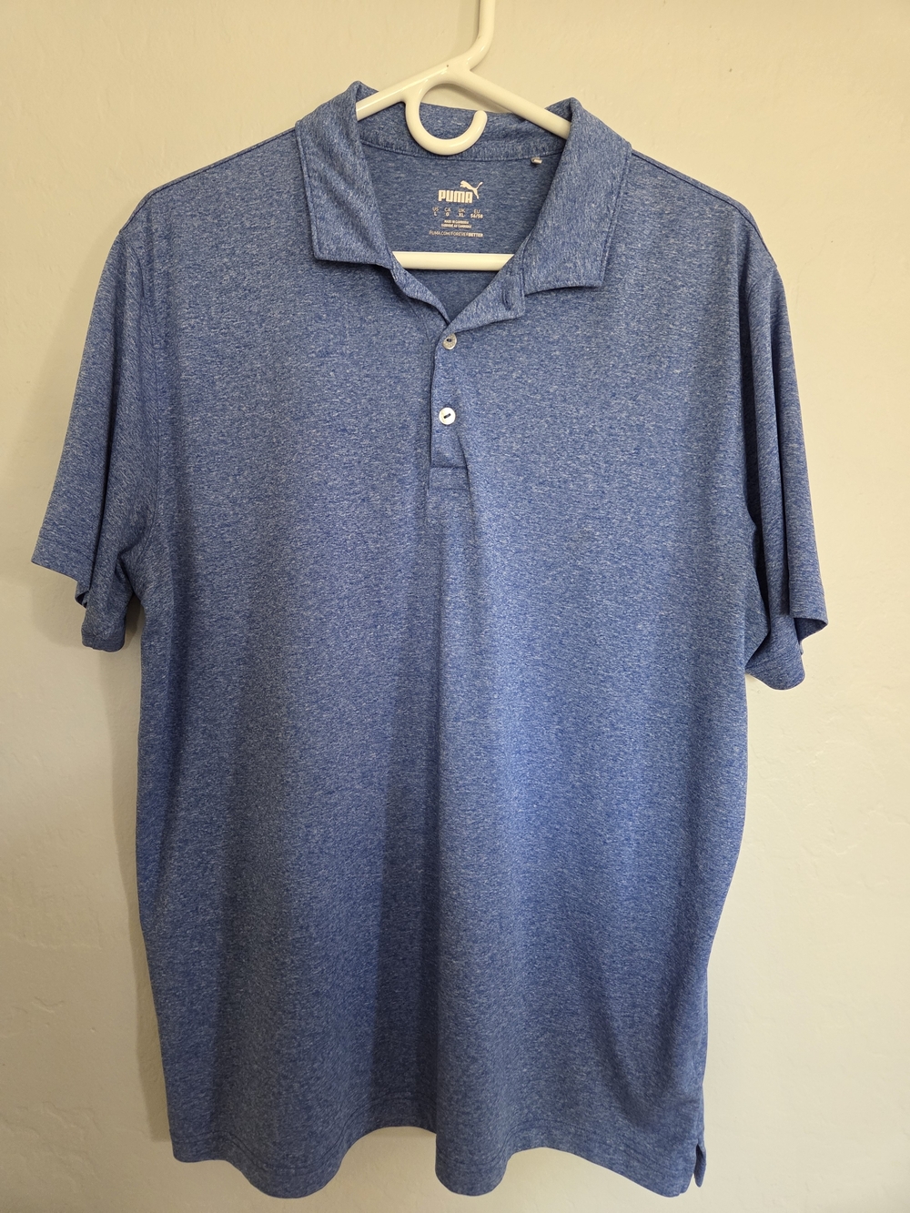 PUMA Men’s Blue Polo Shirt - Picture 2 of 6